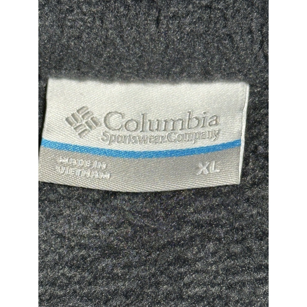 Columbia Benton Springs Snap Fleece Pullover Womens L Grey Black Camo AL2906 - Picture 3 of 9